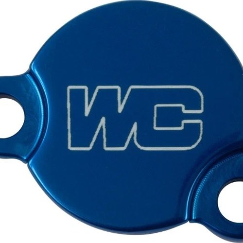 Works Connection Rear Brake Master Cylinder Cover Blue #21-770