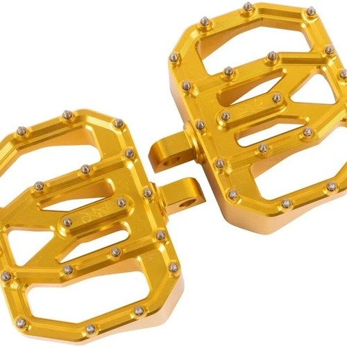 Thrashin Supply Co. Aggressor Passenger Mini Floorboards Gold #TSC-2031-5-D