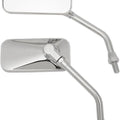 Emgo El Chico Mirror Set Rectangular 10mm Chrome Universal