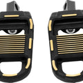 Drag Specialties Adjustable Male Mount Footpegs Black/Gold