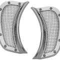 Kuryakyn Mesh Headlight Vent Accents Chrome #6518 Harley Davidson Road Glide