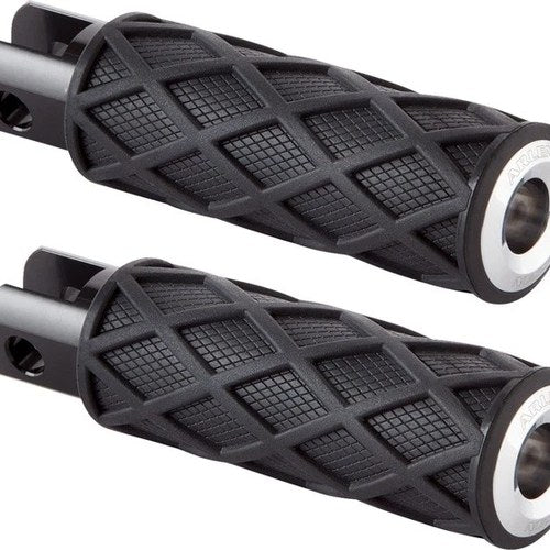 Arlen Ness Knurled Diamond Driver Footpegs Chrome Harley Davidson Softail