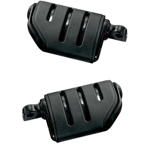 Kuryakyn Trident Dually Iso Footpegs With Adapter Male Mount Black #7562
