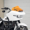 Klock Werks Ice Kolor Sport Flare Windshield 10" Orange Ice #KWW-01-0711