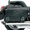 Saddlemen Highwayman Throw Over Tattoo Slant Saddlebags Jumbo Silver Stitch