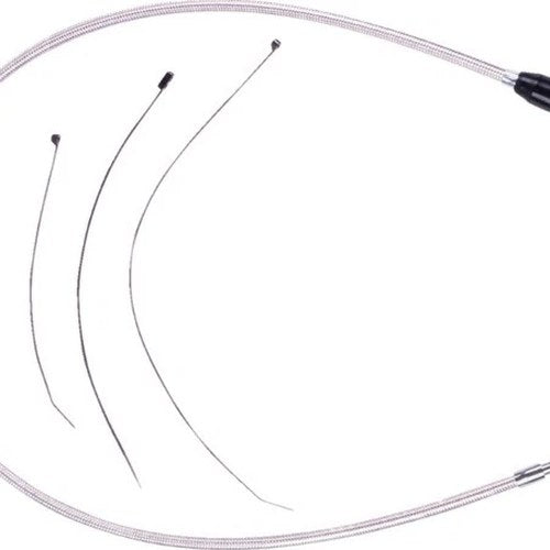 Magnum Polished Stainless Clutch Cable 39" #523804HE Harley Davidson