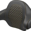 Saddlemen DS King TourPak Backrest Pad Gold Stitch #814-07-15507 Harley Davidson