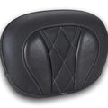 Mustang Deluxe Touring Sissy Bar Pad Diamond Gunmetal Stitch 12" x 9" #88450GM
