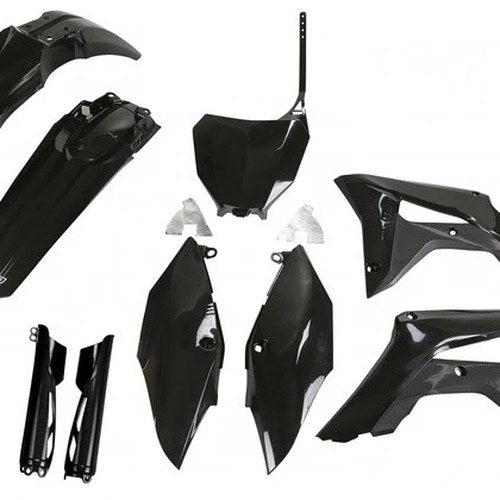 UFO Complete Plastics Kit Black HOKIT119F-001 for Honda CRF250R 4-Stroke/CRF450R
