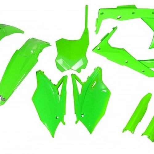 UFO Complete Plastics Kit Neon Green for Kawasaki KX250F 4-Stroke 2017