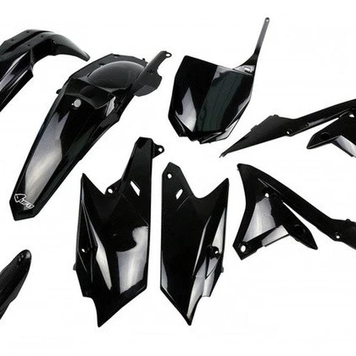 UFO Complete Plastics Kit Black #YAKIT318F-001 for Yamaha YZ250F 4-Stroke/YZ450F