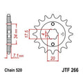 JT Front Sprocket 520 13T fits Honda CR125R Elsinore 1979-1982