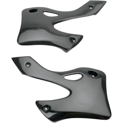 UFO Radiator Shrouds Black for Kawasaki KX250 2-Stroke/KX125 1999-2002