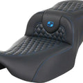 Saddlemen RoadSofa HC Ext. Reach Seat Blue Stitch #285040 Harley Davidson