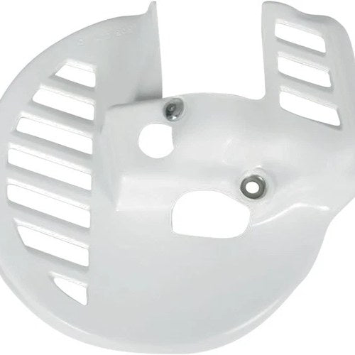 UFO Front Brake Disc Cover White fits Honda CR500R/CR250R 2-Stroke/CR125R