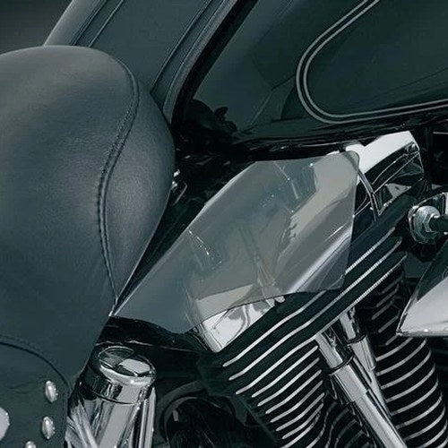 Kuryakyn AirMaster Reflective Saddle Shields Smoke #1186 Harley Davidson