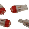 Drag Specialties Mini Wedge LED Bulb Red 4-Pack