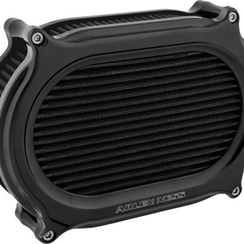 Arlen Ness Stage II Oval Air Cleaner Kit Black #600-206 Harley Davidson