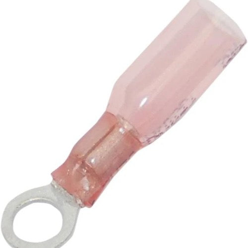 Namz Heat Shrinkable Ring Terminals for 18-22 Gauge Wire #10 Pink 25-Pack