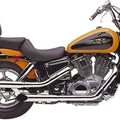 Cobra Slip-On Slashcut Mufflers Chrome for Honda Shadow 1100 Spirit 1998-2007