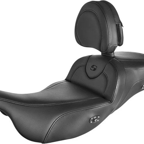 Saddlemen Heated RoadSofa Ext. Reach Seat With Backrest #284448 Harley Davidson