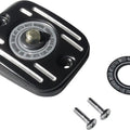 Drag Specialties Grooved Front Brake Master Cylinder Cover Gloss Black #232856