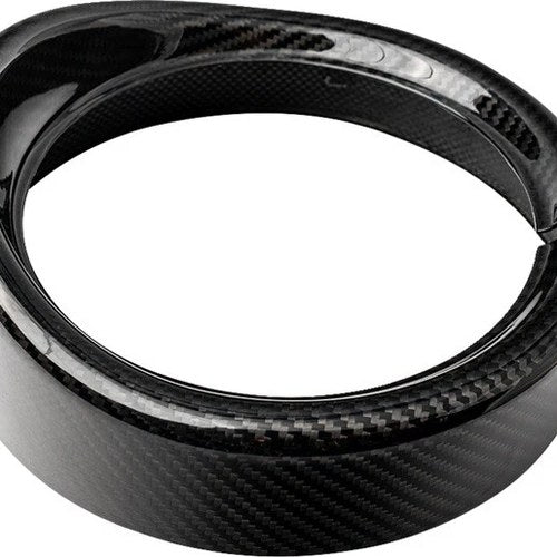 SlyFox Headlight Trim With Visor Glossy Carbon Fiber Harley Davidson Road King