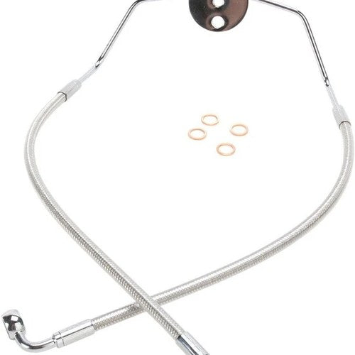 Magnum Polished Stainless Designer Non-ABS Lower Brake Line Kit #57009