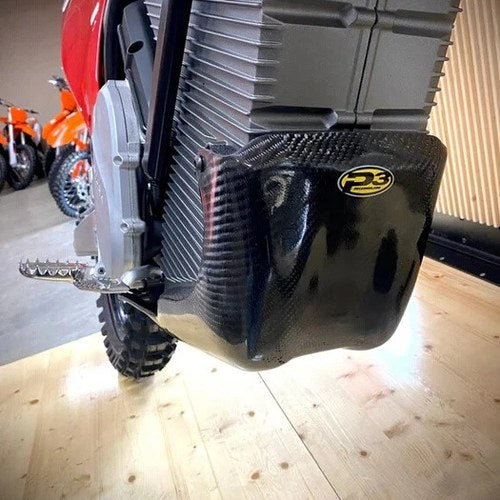 P3 Carbon Fiber Skid Plate With Link Guard #300001 Stark Varg 2023-2024