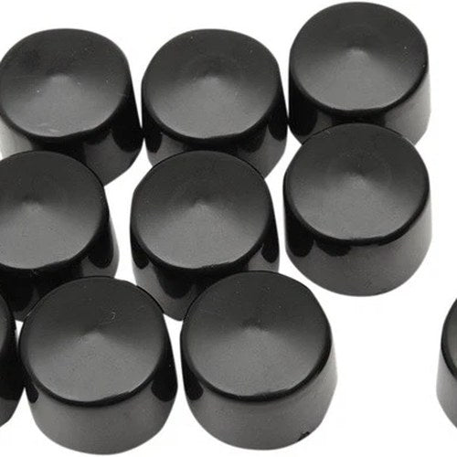 DS .25" Hex Bolt/Nut Covers Black 10-Pack