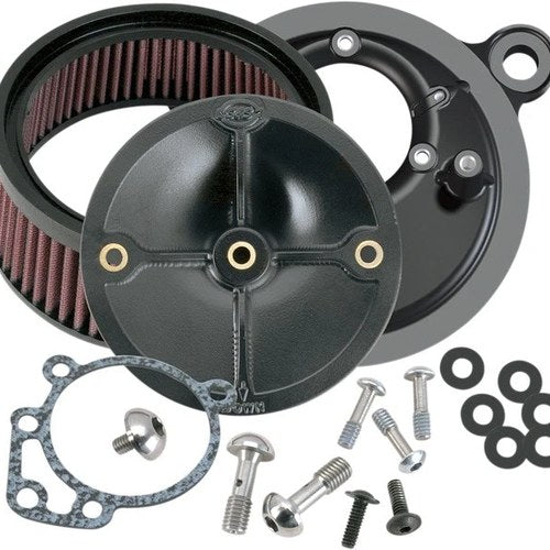 S&S Stealth Air Cleaner Kit Black #170-0100 Harley Davidson