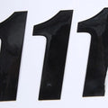 Dcor SX Plate Number #1 4"H Black 3-Pack