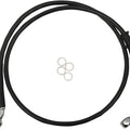 DS Extended Front Brake Line Kit Black Non-ABS +12" Oversize #3300637