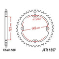 JT Steel Lightweight Rear Sprocket 520 45T fits Yamaha XT600E 1990-1995