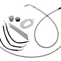 Fat Baggers EZ Install Cable Kit for 11" Ape Bars Stainless/Chrome #149011-C