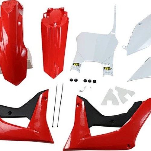 Cycra 5-Piece Replica Plastics Kit Red/White/Black for Honda Crf 250/CRF 450