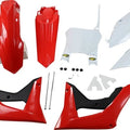 Cycra 5-Piece Replica Plastics Kit Red/White/Black for Honda Crf 250/CRF 450
