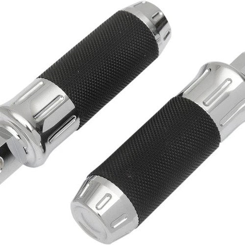 Drag Specialties Cobra Foot Pegs Black/Chrome