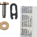 EK 525 SRX2 Series Quadra X-Ring Chain Skj Press Fit Master Link Gold