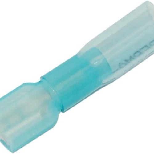 Namz Heat Shrinkable Female Quick Disconnects for 14-16 Gauge Wire Blue 25-Pack