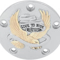 DS Live to Ride Points Cover Gold Harley Davidson 142382