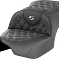 Saddlemen RoadSofa LS Seat Silver Stitch Harley Davidson Road Glide/Street Glide