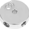 DS 3/8"-24 Inverted Flare Front Brake Junction Box Chrome