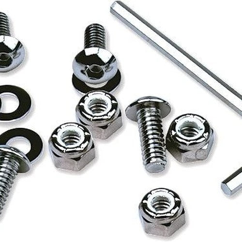 Motion Pro Chrome License Plate Frame Hardware 4-Pack