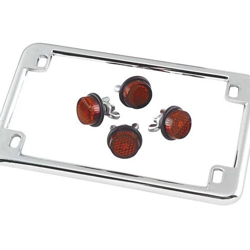 Chris Products Motorcycle License Plate Frame Chrome