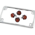 Chris Products Motorcycle License Plate Frame Chrome