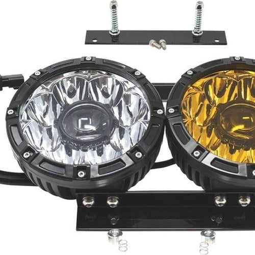 Letric Lighting Dual LED Offroad Headlight Kit 7" Black #LLC-DB7-YC