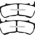 Lyndall Z Plus Organic Brake Pads Front #7236-Z+ Harley Davidson Sportster