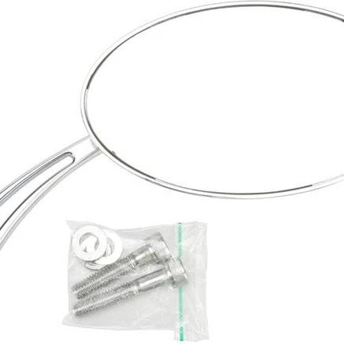 HardDrive Oval Arrow Mirror Chrome #ES-211+A10 Harley Davidson