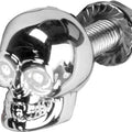 HardDrive Lighted Skull License Plate Screw White